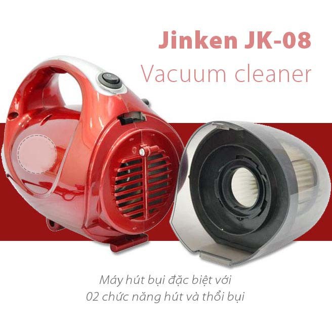 Máy hút bụi đa năng 2 chiều Vacuum Cleaner JK8 (Đỏ) MinLanStore