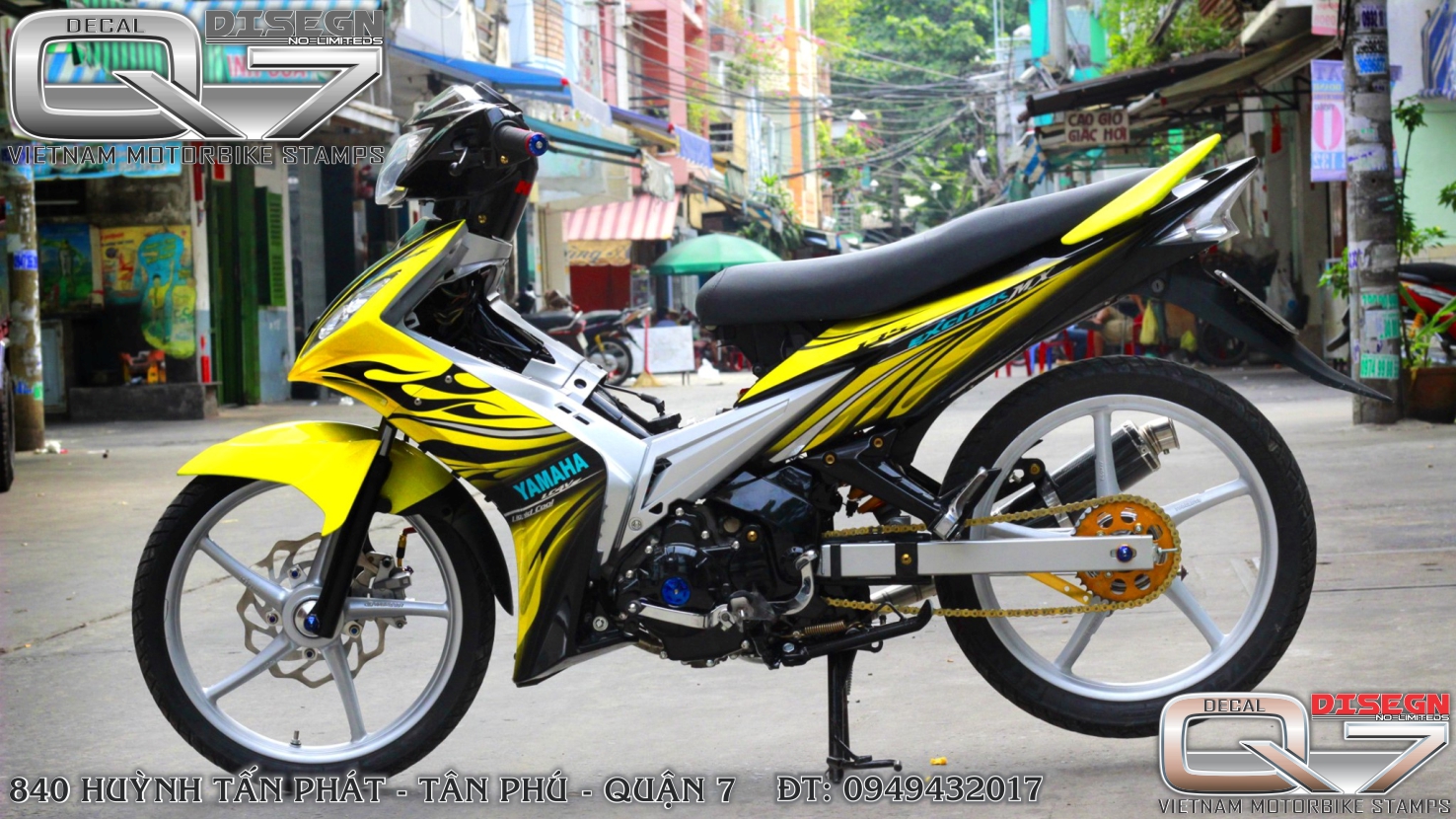 Tem rời exciter 2010 - vàng đen