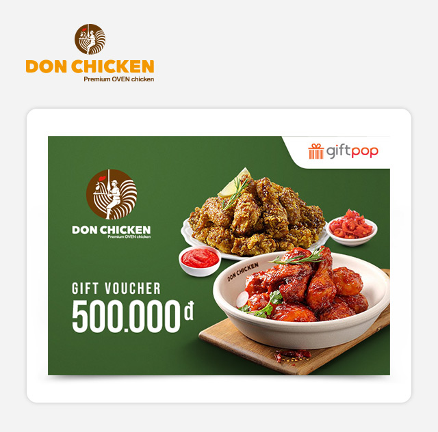 Evoucher - Don Chicken Gift Voucher 500K