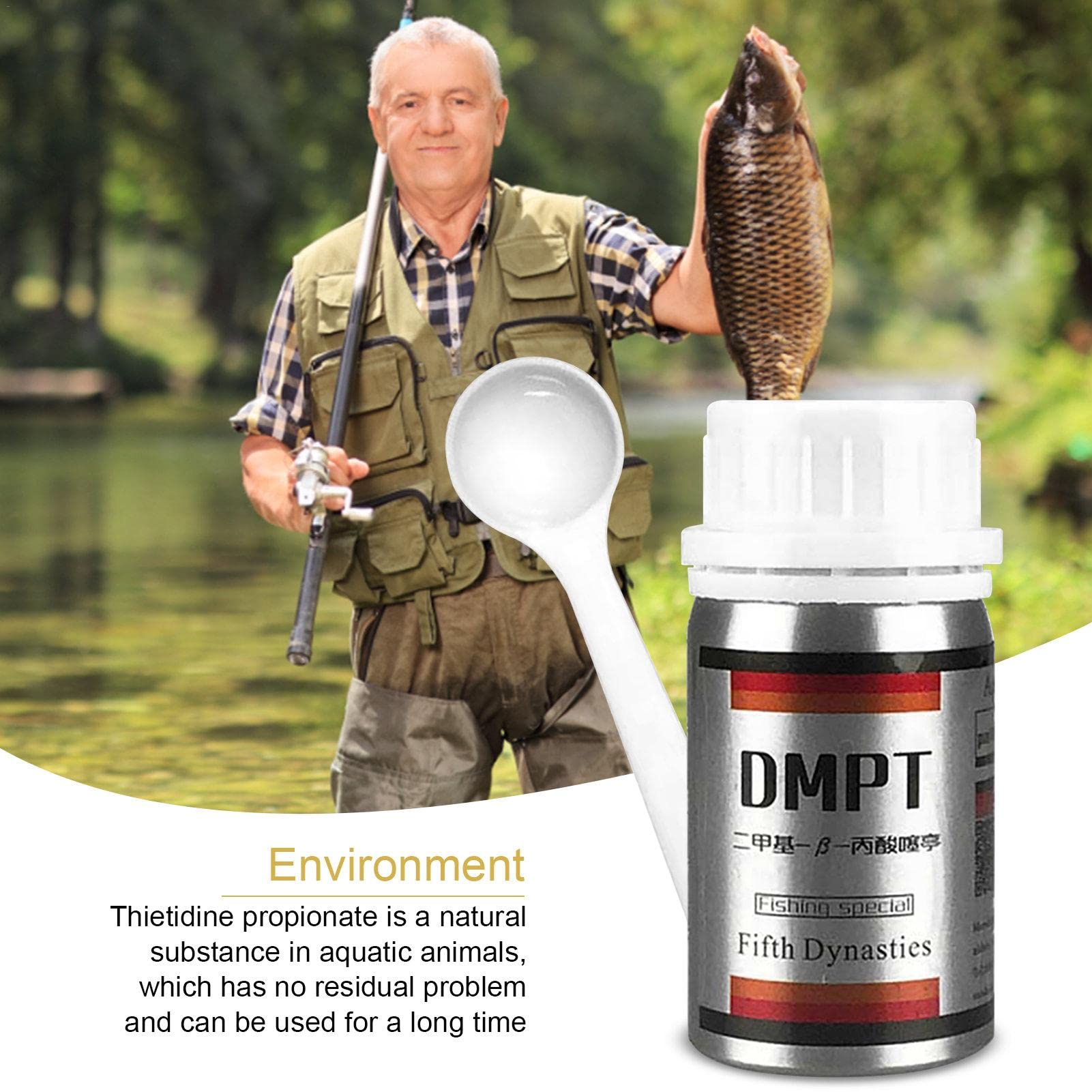 80g/40g DMPT Fish Lures Attractant Fishing Lure Additive Powder High  Concentration Fish Bait Attractant Enhancer Practical Anglers Fishing  Equipment Accessories Trout, Cod, Carp, Bass, Fishing Bait Additive Powder