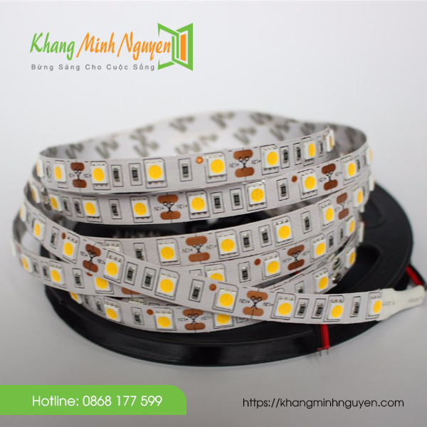 Đèn led dây 5050 60 mắt/mét cuộn 5m