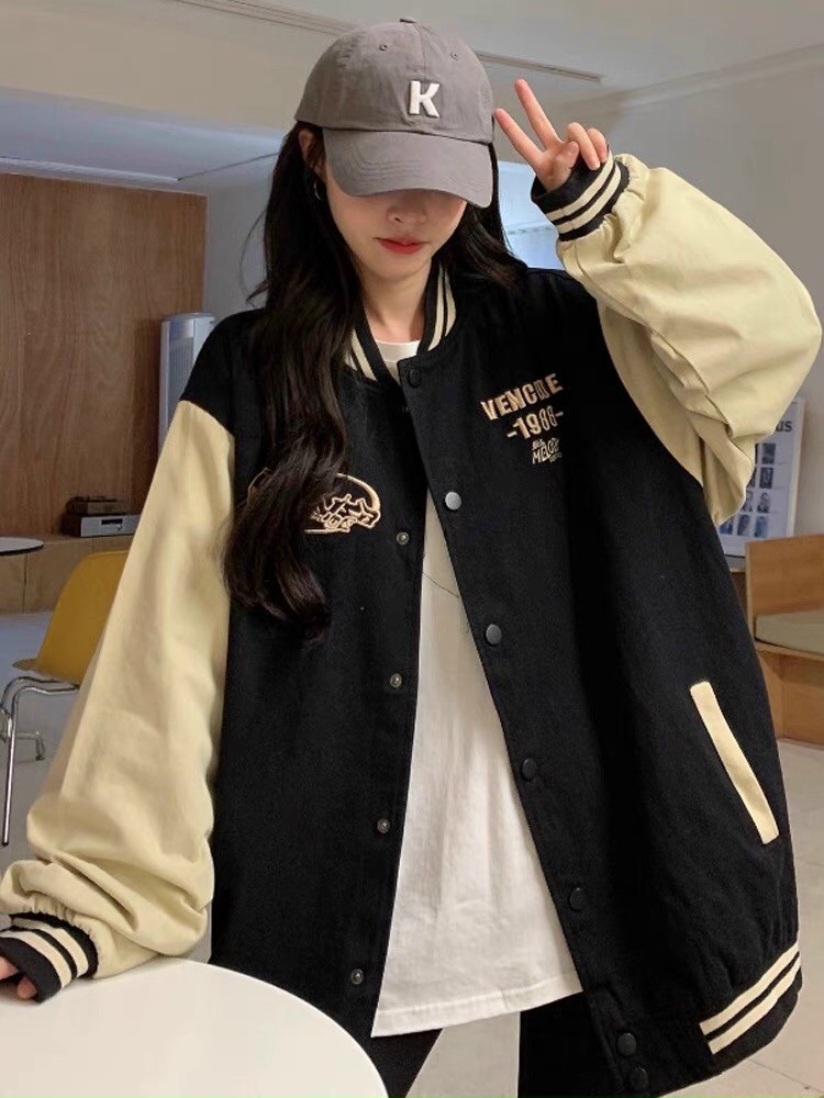Áo Khoác Bomber Nhung Tăm Nữ 2 Lớp 1988 Cực Xinh Siêu HOT - CLITUS FASHION