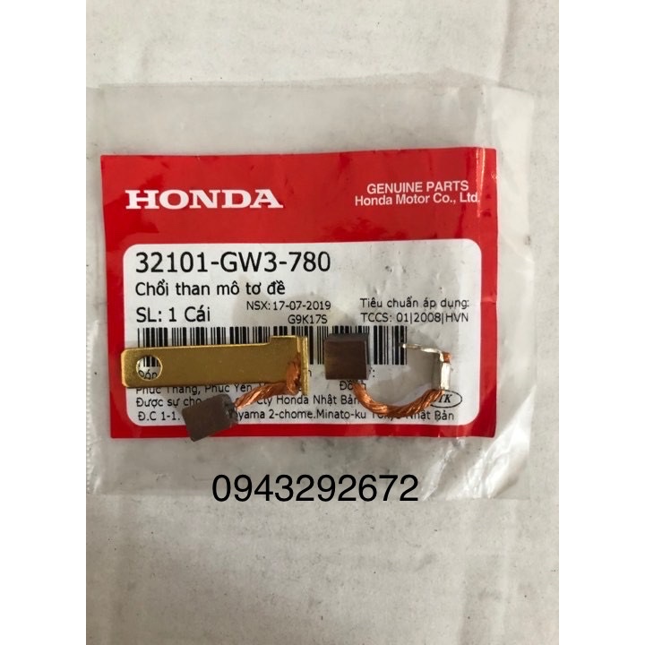 Chổi Than Ws 110, AB Honda ( 32101GW3780 )