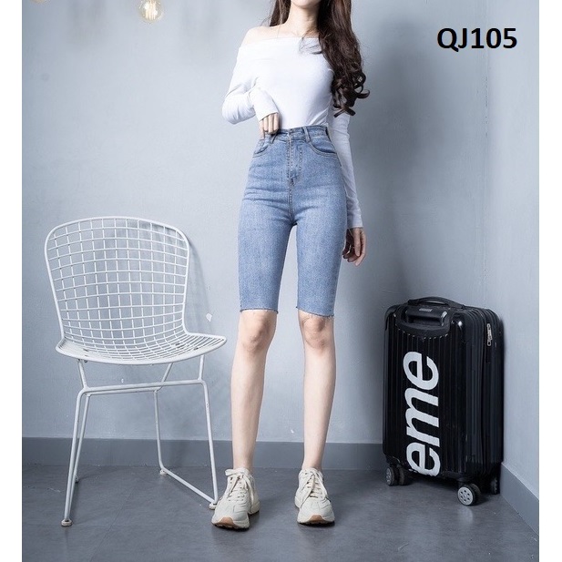 Quần Ngố Nữ Jean Co Giãn Ôm Dáng QJ105