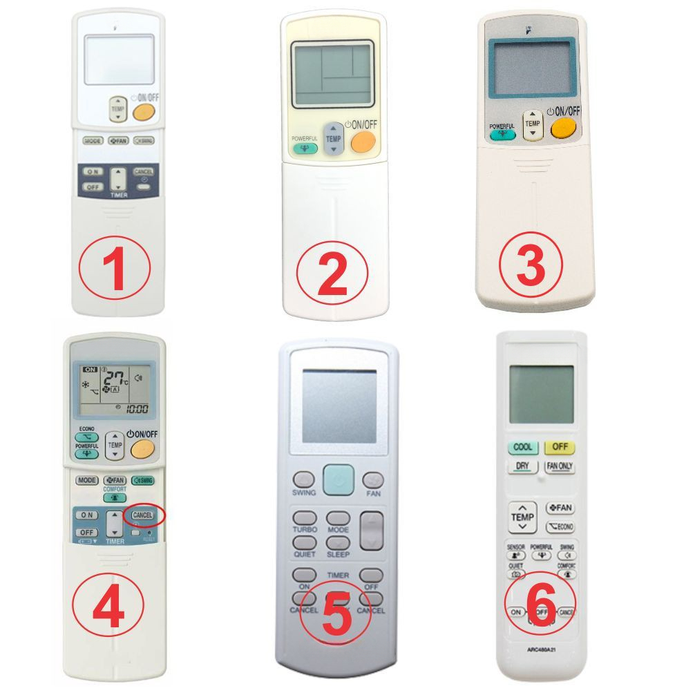 Điều khiển điều hoà - Remote máy lạnh  các loại.