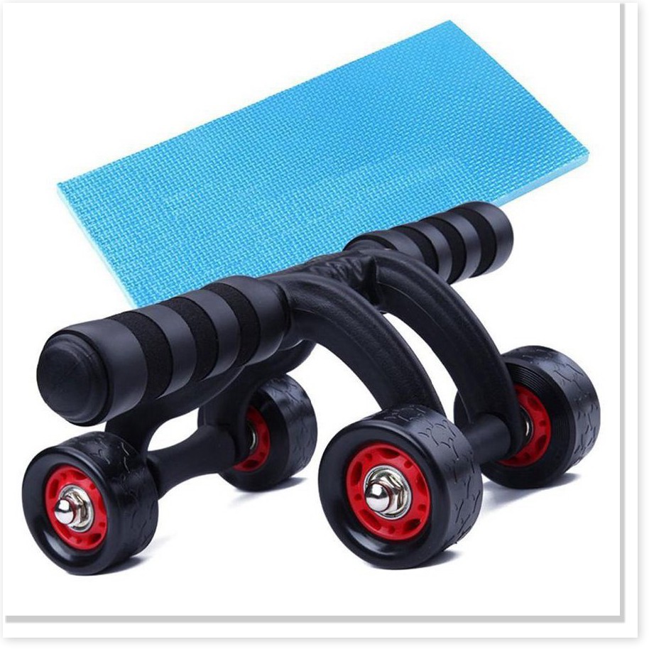 Con Lăn Tập Bụng 4 Bánh Cao Cấp( tặng kèm thảm)
