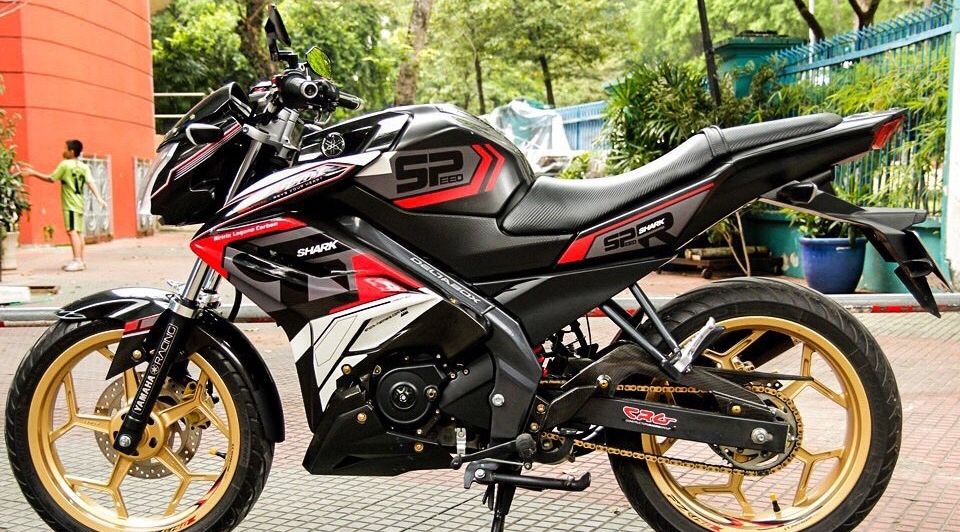 Tem trùm fz 150i đen đỏ shark sp,team decal fz 150i đen đỏ shark sp