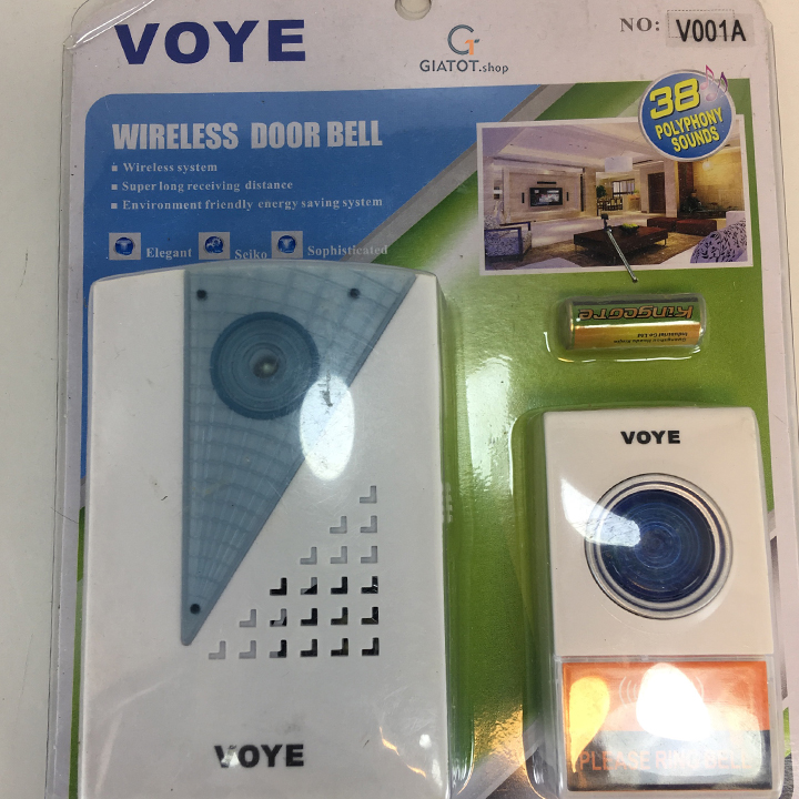 Chuông cửa đôi dùng pin VoYe V001A2