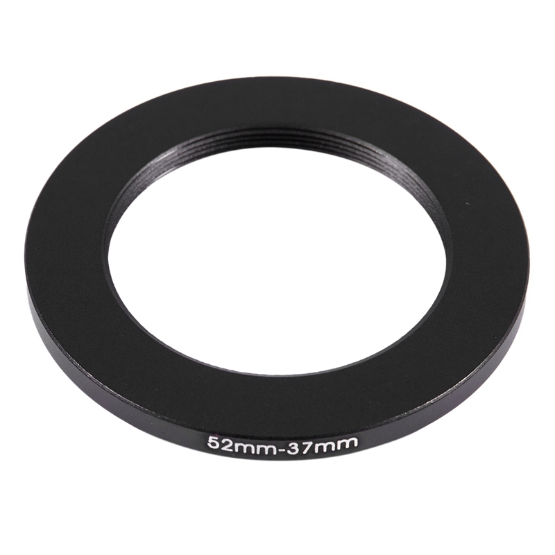 52mm-37mm 52mm to 37mm Black Step Down Ring Adapter for Camera