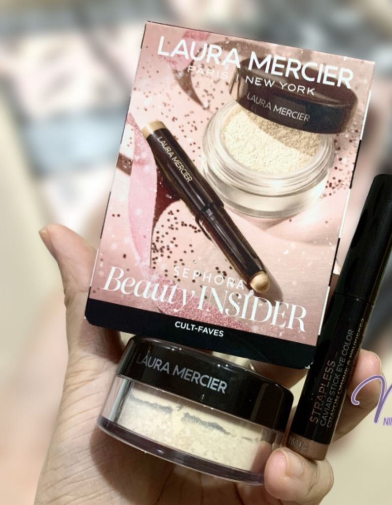 SEPHORA Set phấn phủ, màu mắt Laura Mercier (Loose Setting Powder, Stick Eye Color)