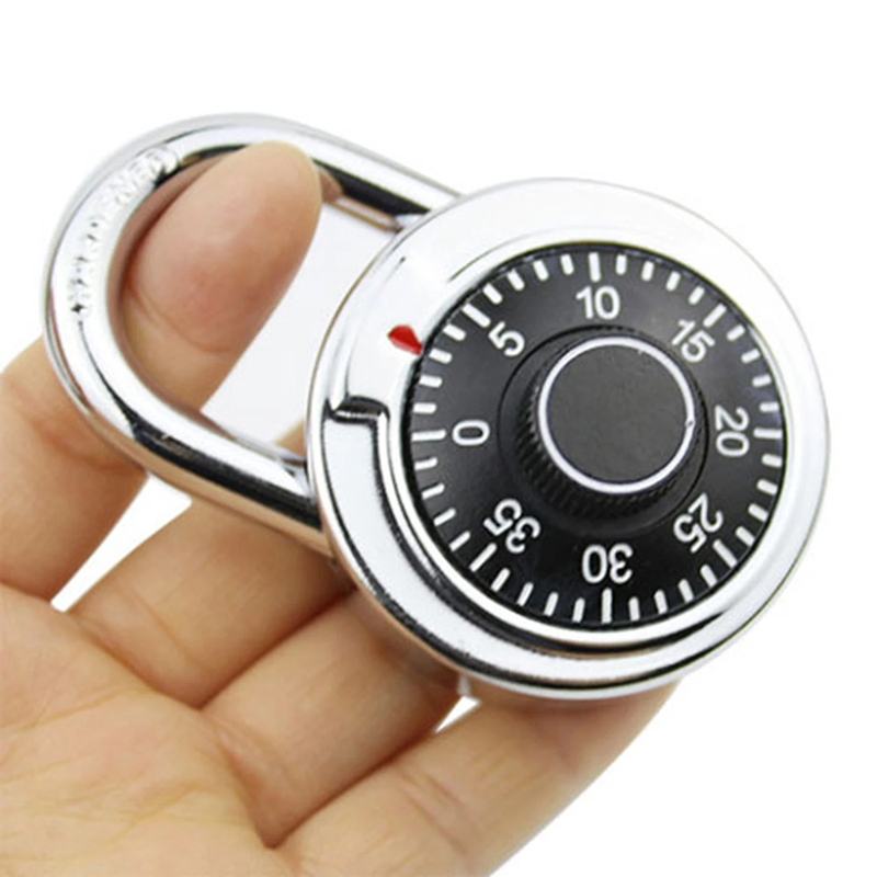 KIPRUN Digit Combination Code Rotary Padlock Round Dial Number Luggage Suitcase Security Locker Suitcase Drawer Cabinet Swing Lock