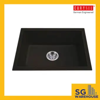 Bathroom Warehouse Carysil Big Bowl Single Bowl Granite Sink With Tap Hole