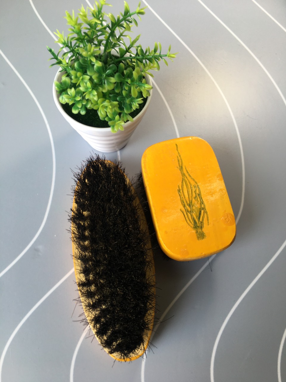 [HCM]Combo 2 bàn chải đánh giày lông ngựa-BC021