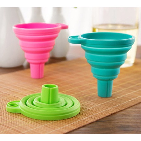 Phễu Gấp Gọn Mini Silicon Đa Năng, Chịu Nhiệt