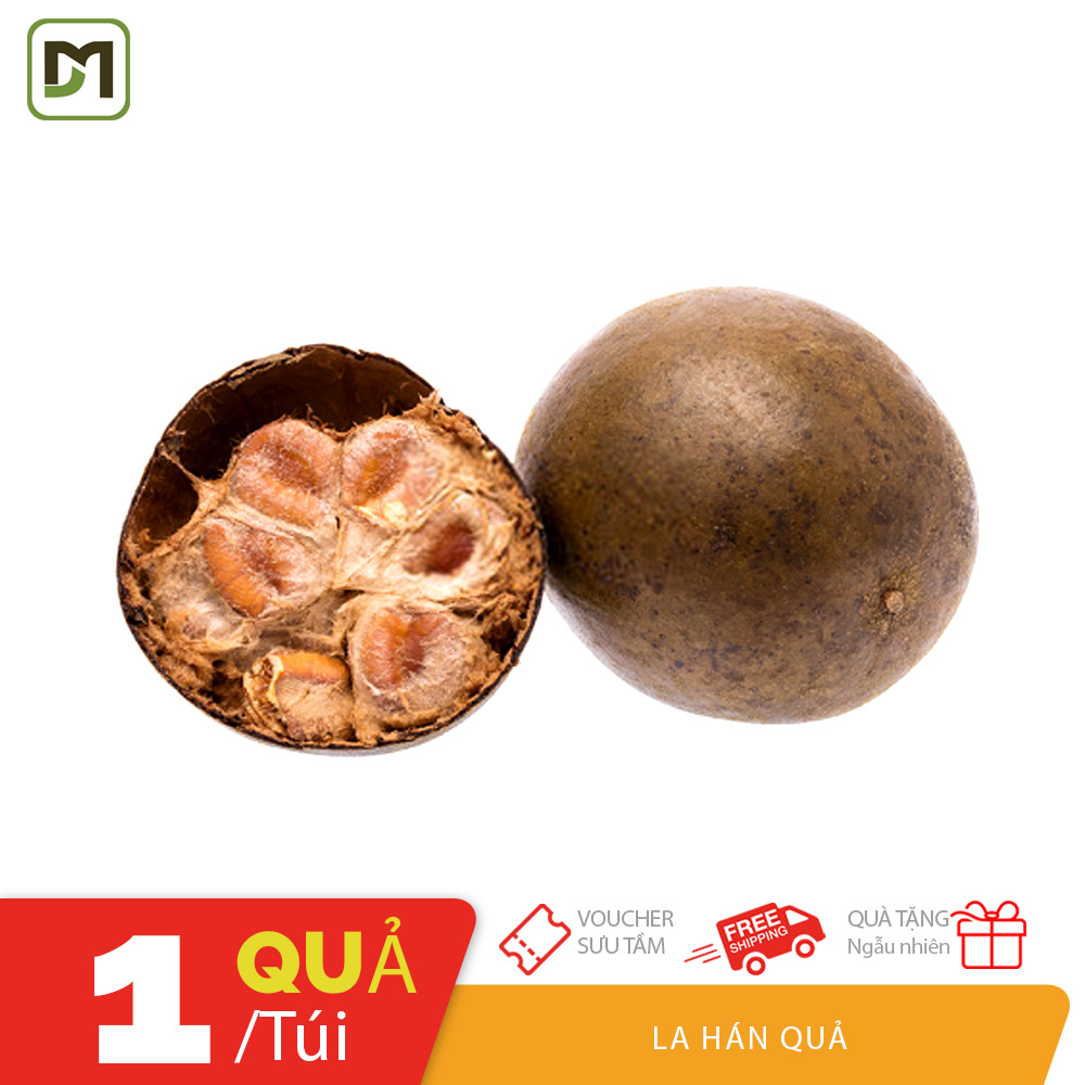 1 trái la hán quả nấu nước thảo mộc tự nhiên