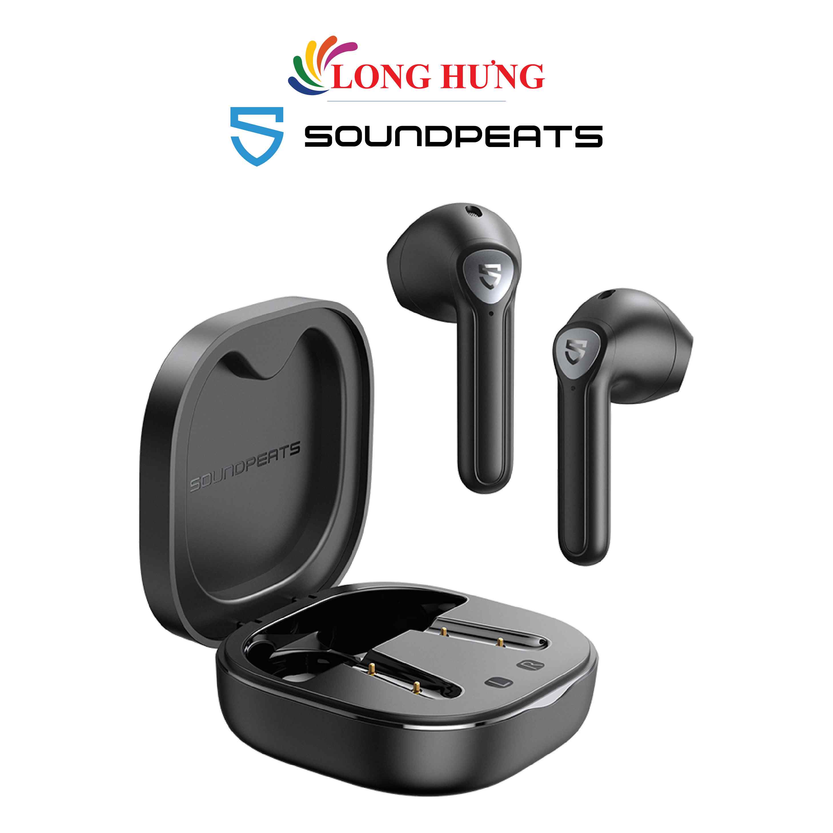Tai nghe Bluetooth True Wireless Soundpeats TrueAir2 - Hàng chính hãng - Âm thanh tuyệt hảo Chuẩn chống nước IPX4 Kết nối Bluetooth 5.2 Chống ồn hiệu quả
