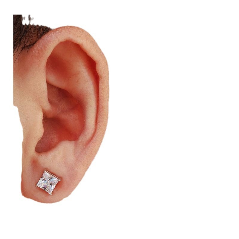 Magnet Earrings Men's Ear Clip Men's Rhinestone Ear Clip Japanese and ...