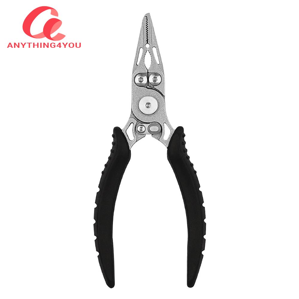 Mini Fishing Plier Scissor Stainless Steel Portable Cutting Fish Line Tong Comfortable Grip Self-locking Buckle Outdoor Supplies