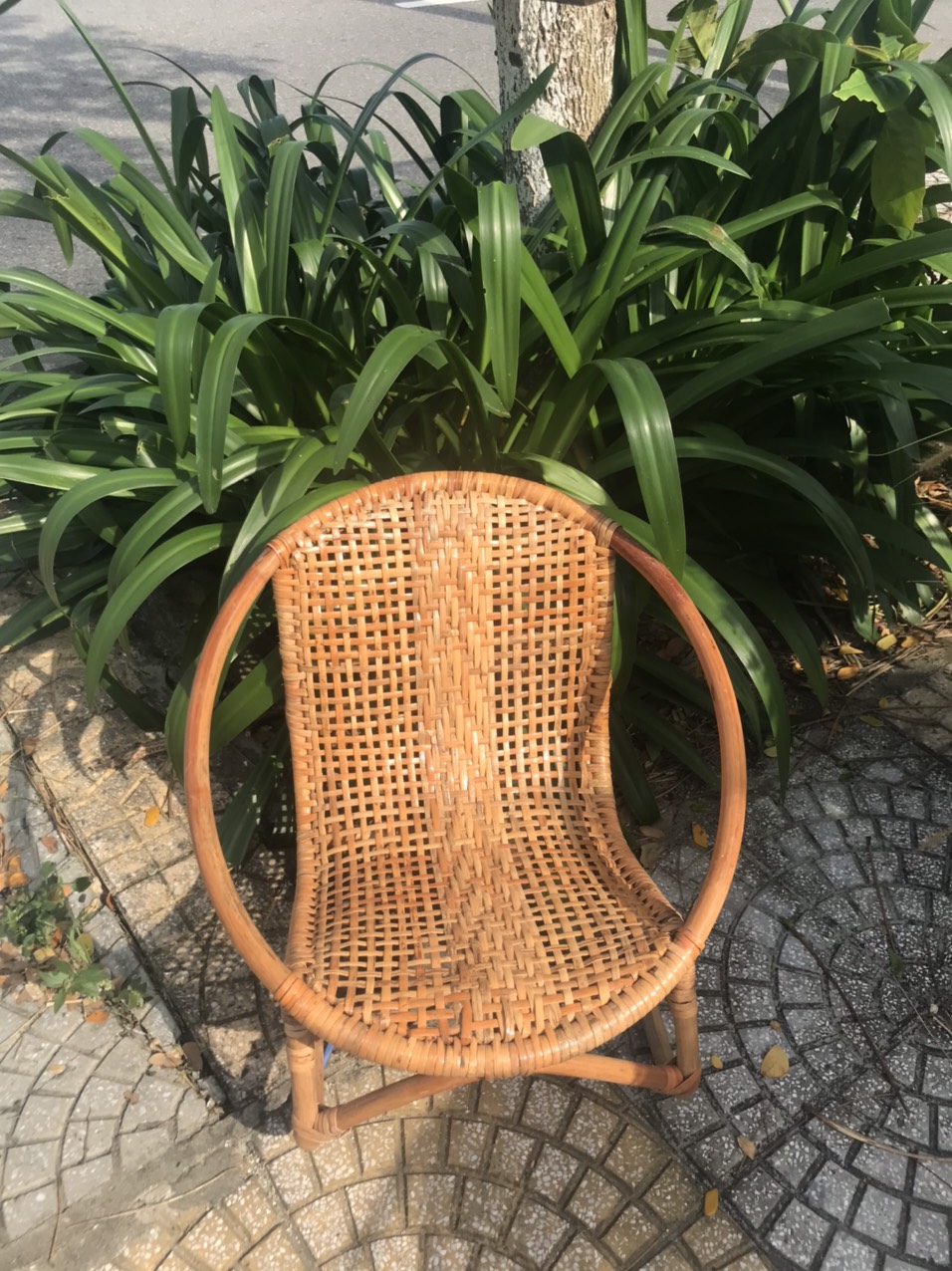 Rattan kids chair for relaxing time