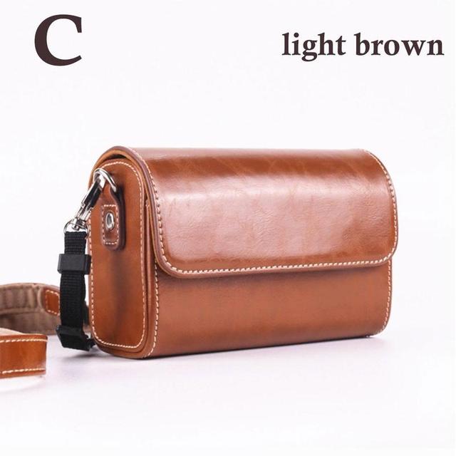 【Bestseller Alert】 Retro Camera Case Bag For Single Rx100 Vii Va Iv Iii Ii Hx90v Hx99 Hx50 Hx30 Hx20camera Bag Digital Dslr K5r1.