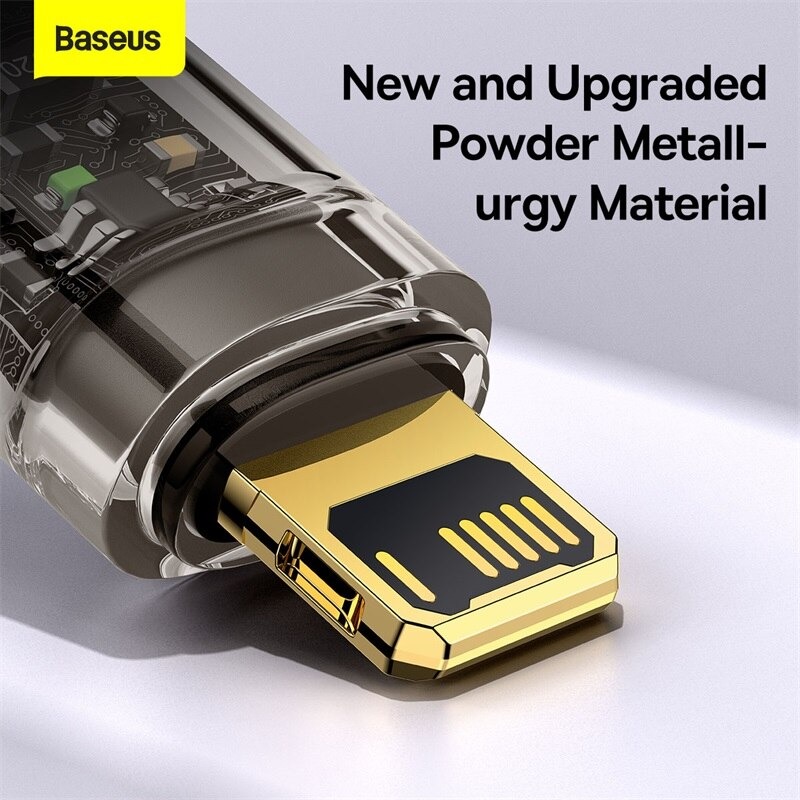 Cáp Sạc Tự Ngắt Gen2 Baseus Explorer Series dùng cho IP (Auto Power-Off, 2.4A Fast Charging & Data Cable)