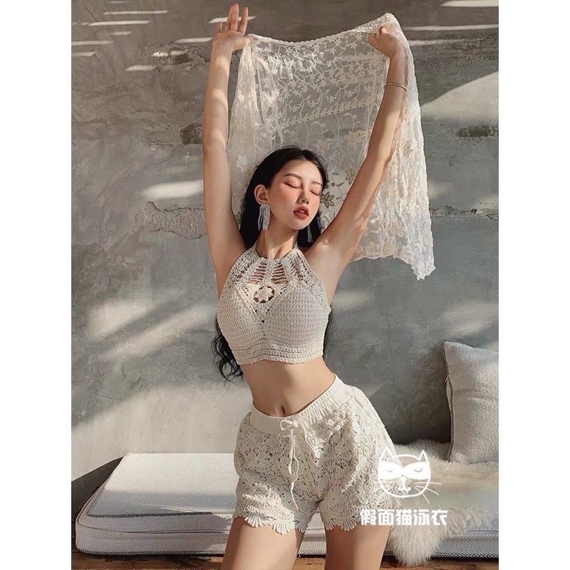 Ren 09-Set Ren Đi Biển Nữ 3 Món Có Bán Rời, Bộ Bơi Bikini