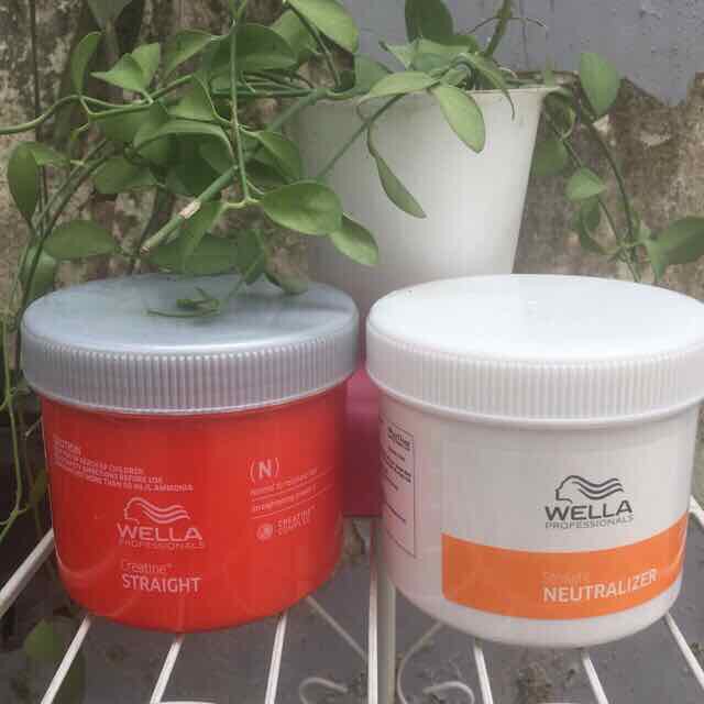 [HCM]Bộ Kem Duỗi Tóc Wella Creatine Straight 100ml X2 ( Mới)