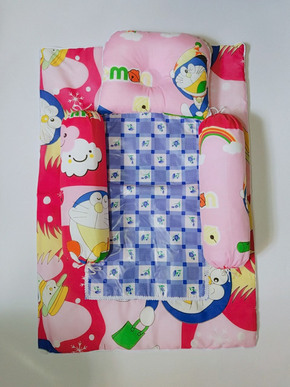 [HCM]Bộ Gối Nệm Sơ Sinh Kate Cho Bé-Đủ Màu