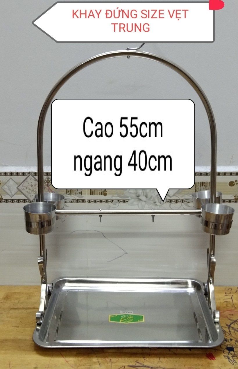 [HCM]CẦU ĐỨNG CHO VẸT SIZE TRUNG 40*30*55 (SUN, XÁM, LORY, CAIQUE, GREEN CHECK, NGỰC HỒNG, RING NECK) GIÁ TỐT NHẤ T THỊ TRƯỜNG ,chưa bao gồm xích chân