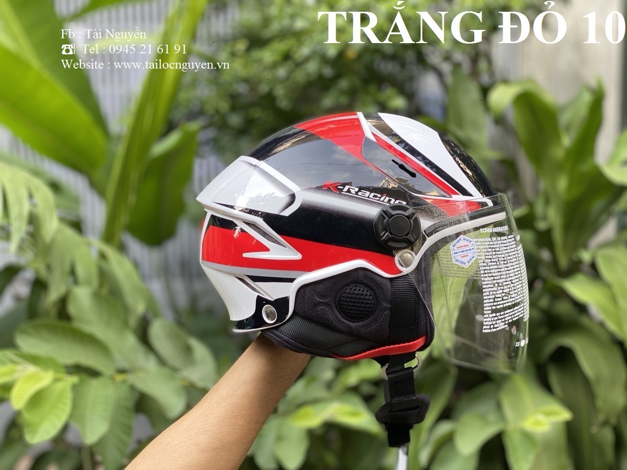 Nón Bảo Hiểm KYT PLAIN TYGER 1/2 Chính Hãng
