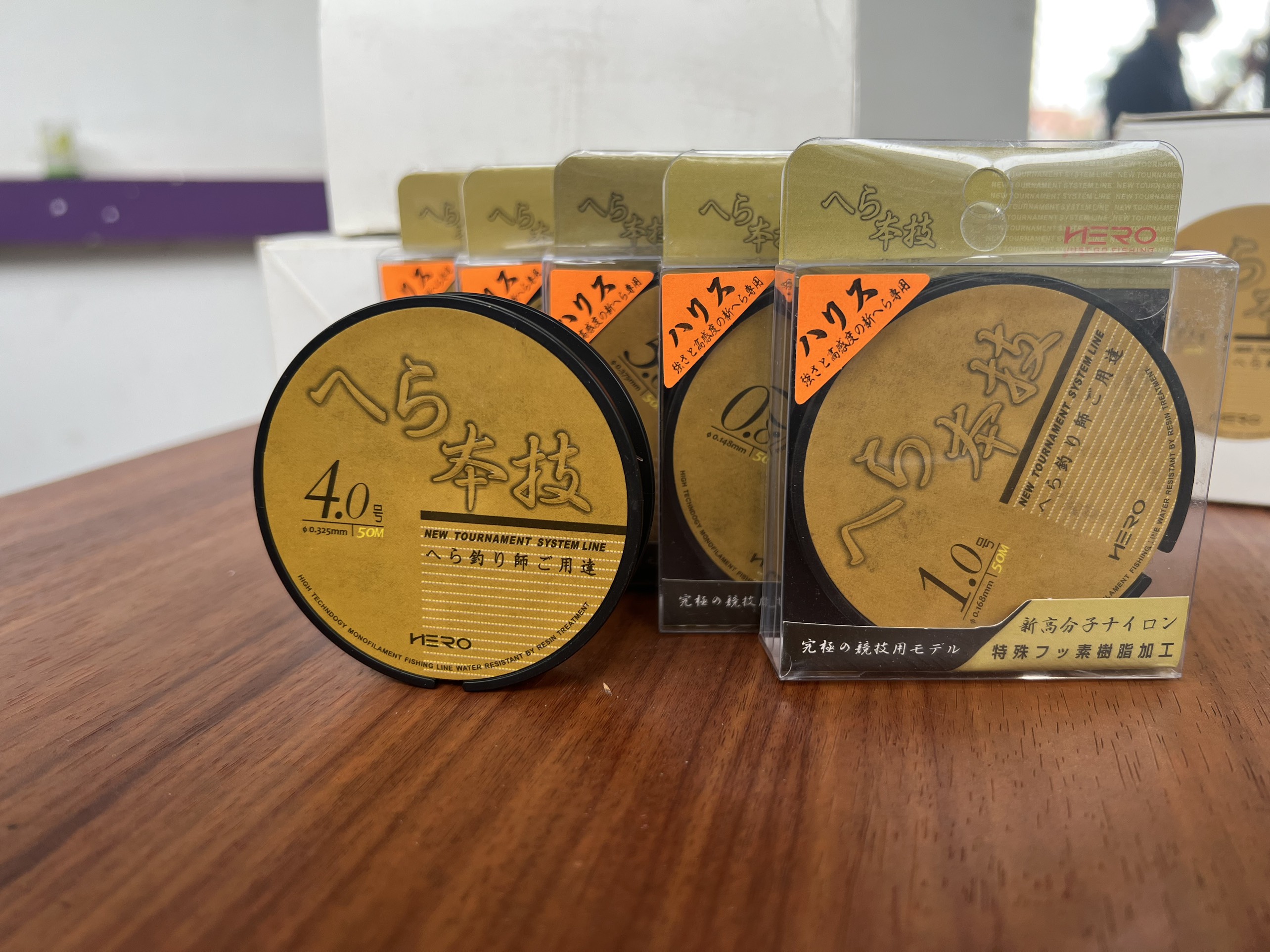 Cước câu cá, Cước link trục Hero( vỏ vàng) 50m-100m
