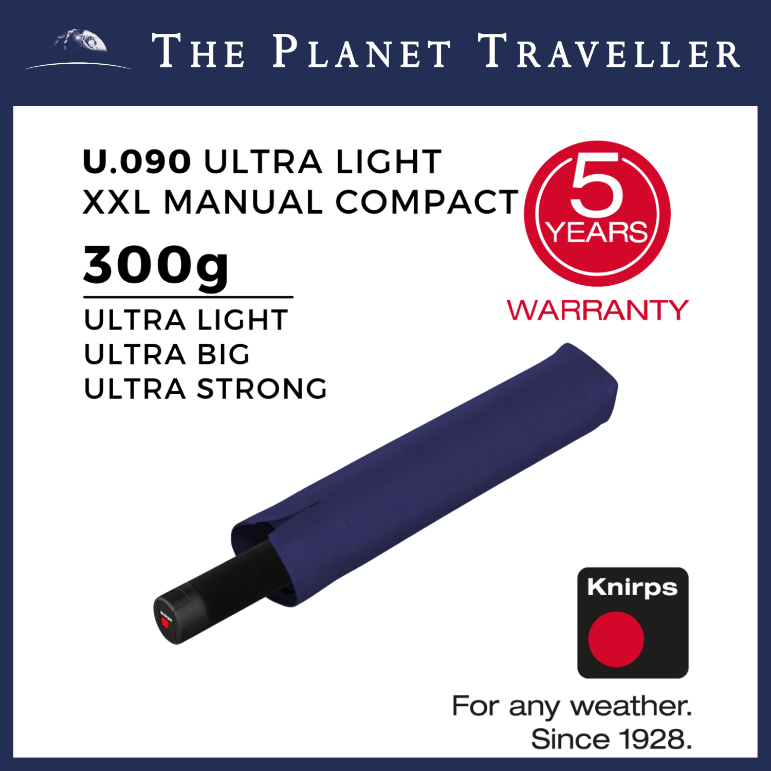 Knirps U.090 Ultralight XXL Manual Compact Umbrella | Lazada Singapore