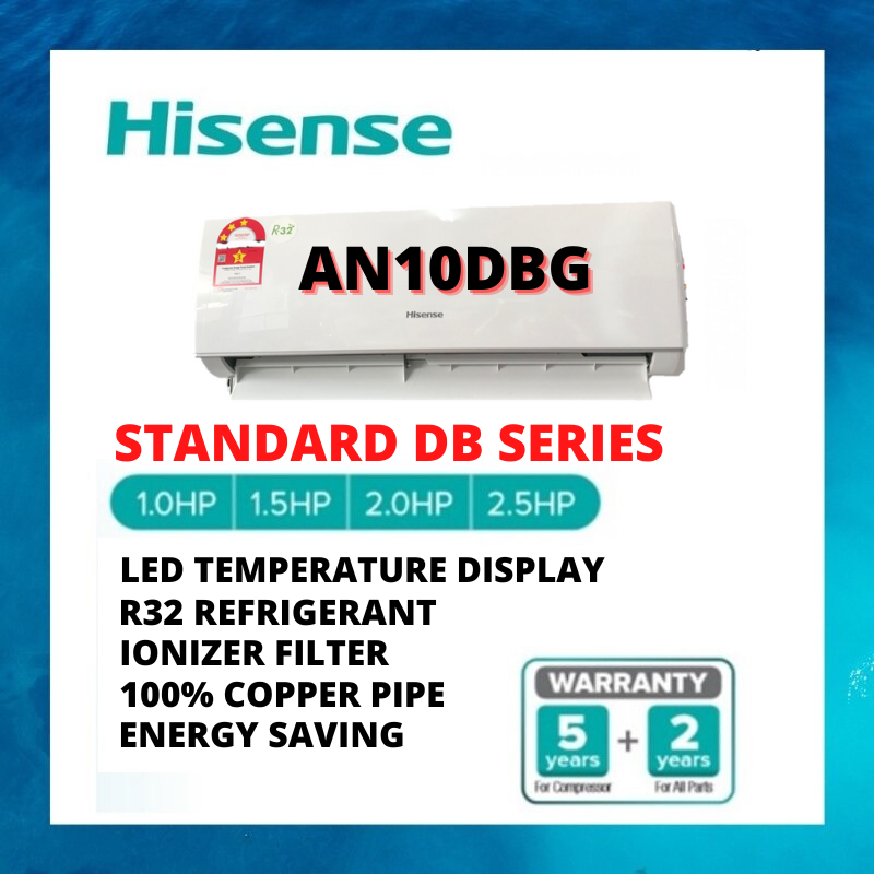 10hp Hisense R32 Non Inverter Aircond An Dbg Model An10dbg Lazada 0694