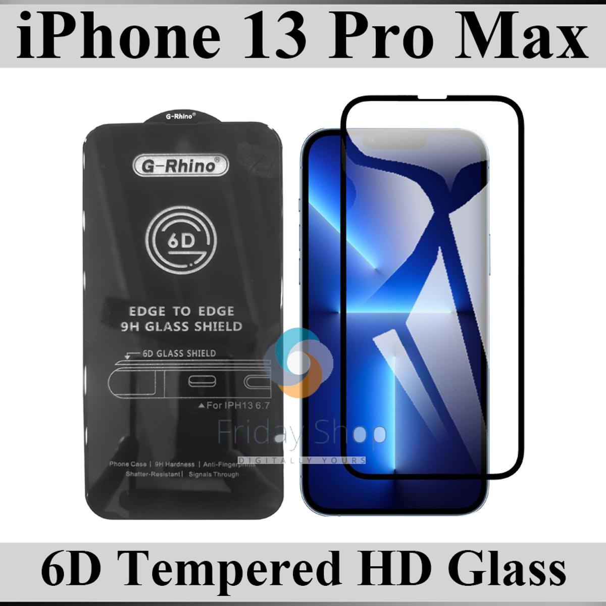 Apple iPhone 13 Pro Max Glass Protector 6D Ultra Clear HD Glass Full Coverage For Apple iPhone 13 Pro Max
