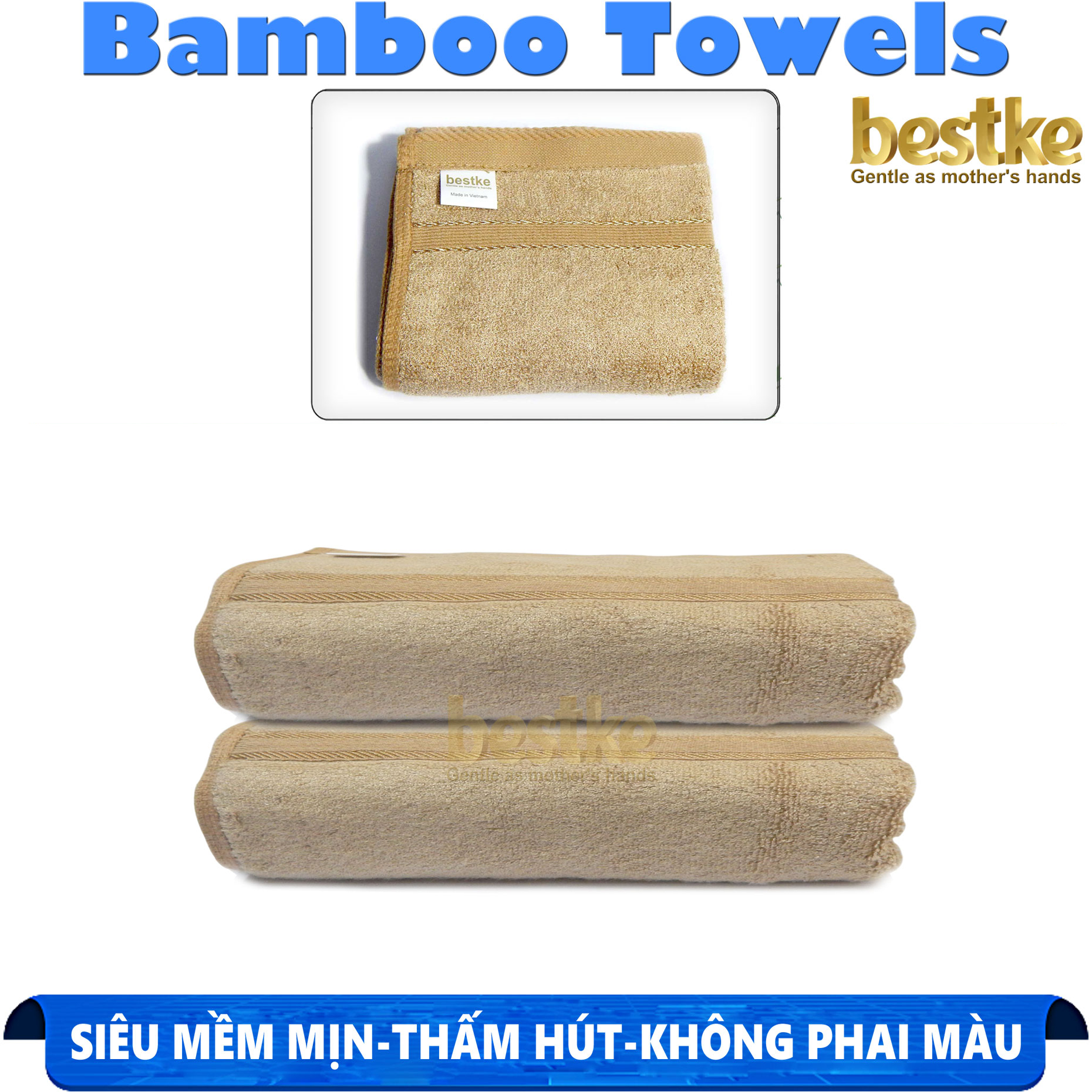 khăn mặt sợi tre dành cho trẻ em combo 2 cái