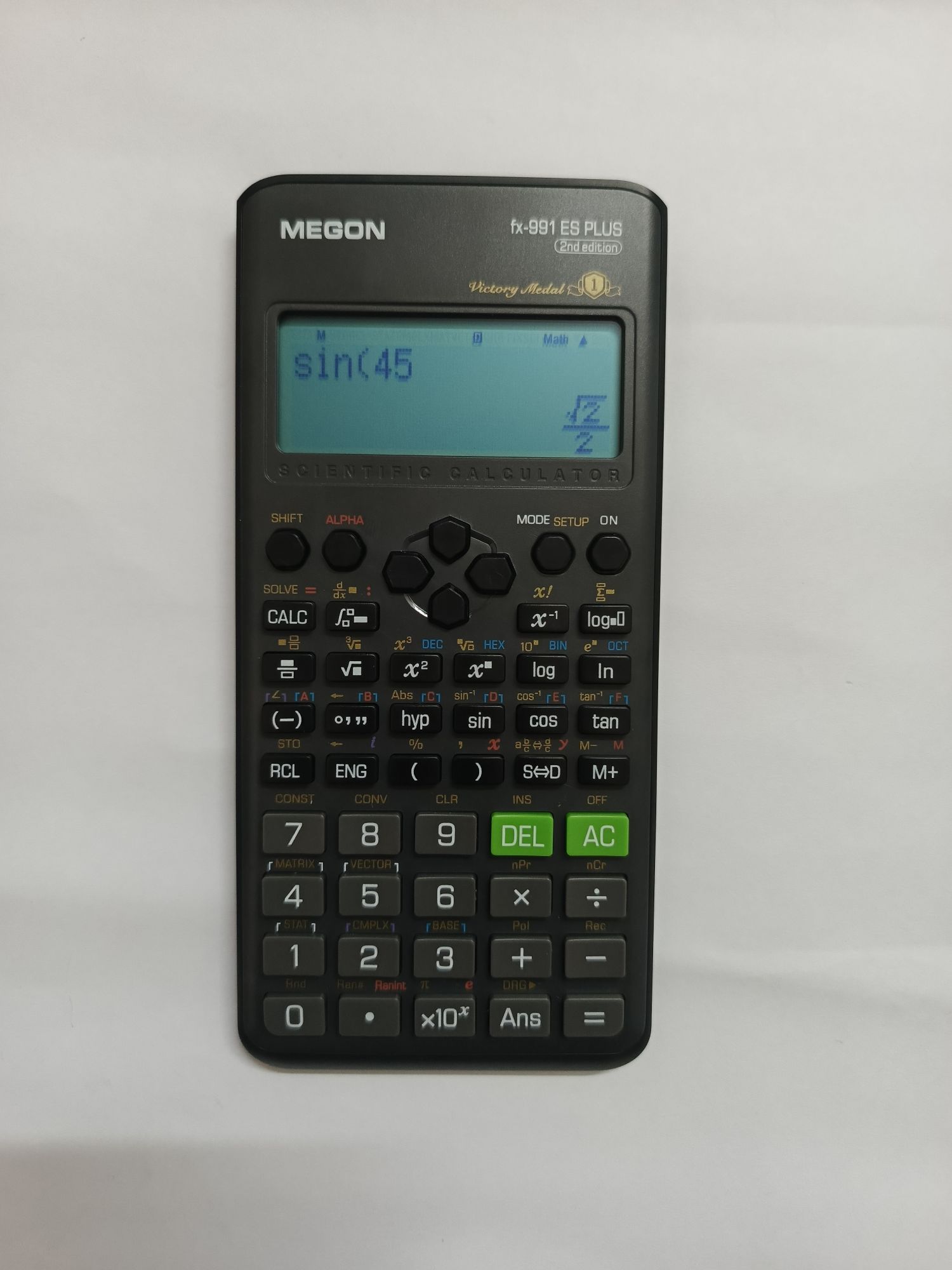 1 Year Official Warranty Megon Fx-991Es Plus 2nd Edition Scientific Calculator.