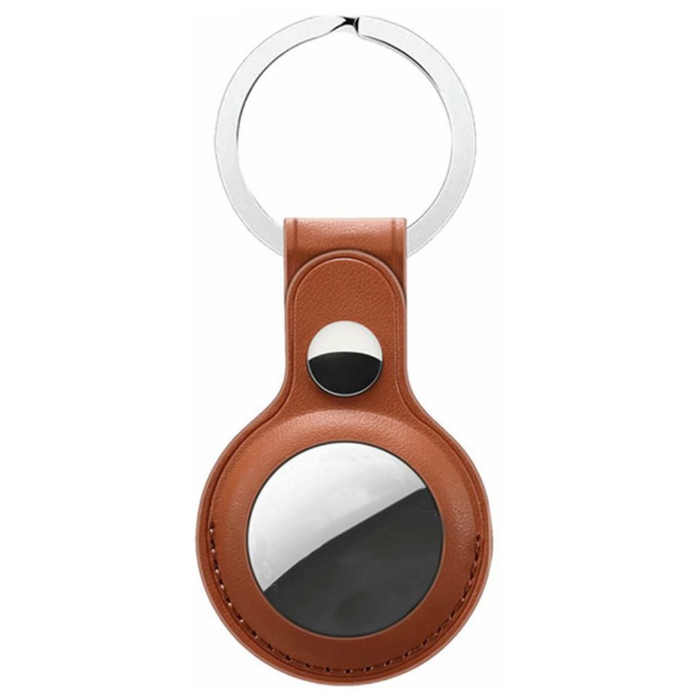 ANGELIO Airtags Accessories Anti-lost Device Airtag Keychain Airtag Sleeve Protective Airtags-tracker Airtag Case Leather Key Ring Airtag Cover for Airtags