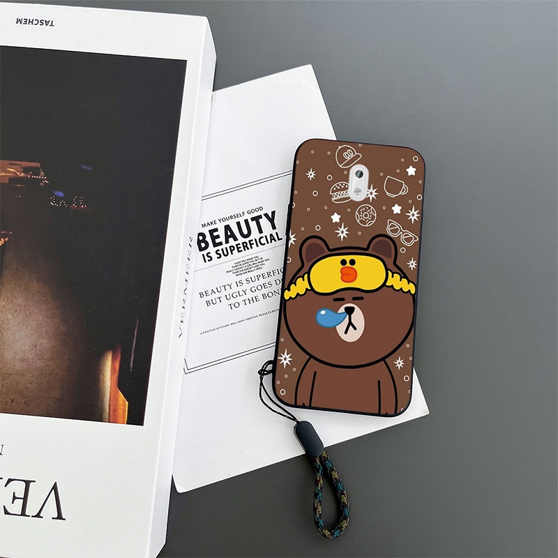 Nokia 3 Casing Brown Bear Cartoon Shockproof Phone Case
