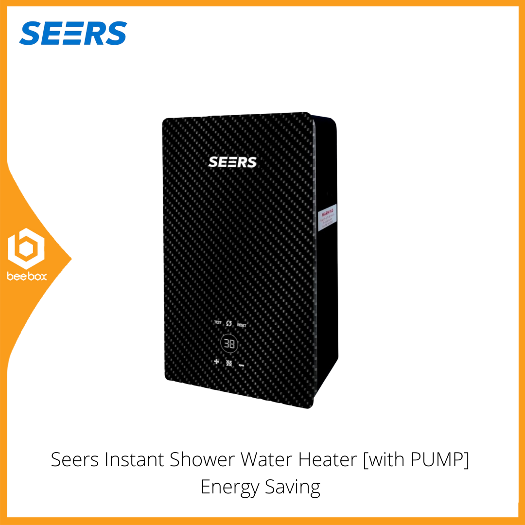 Seers S23P / S23PBLK Instant Shower Water Heater [with PUMP] Energy
