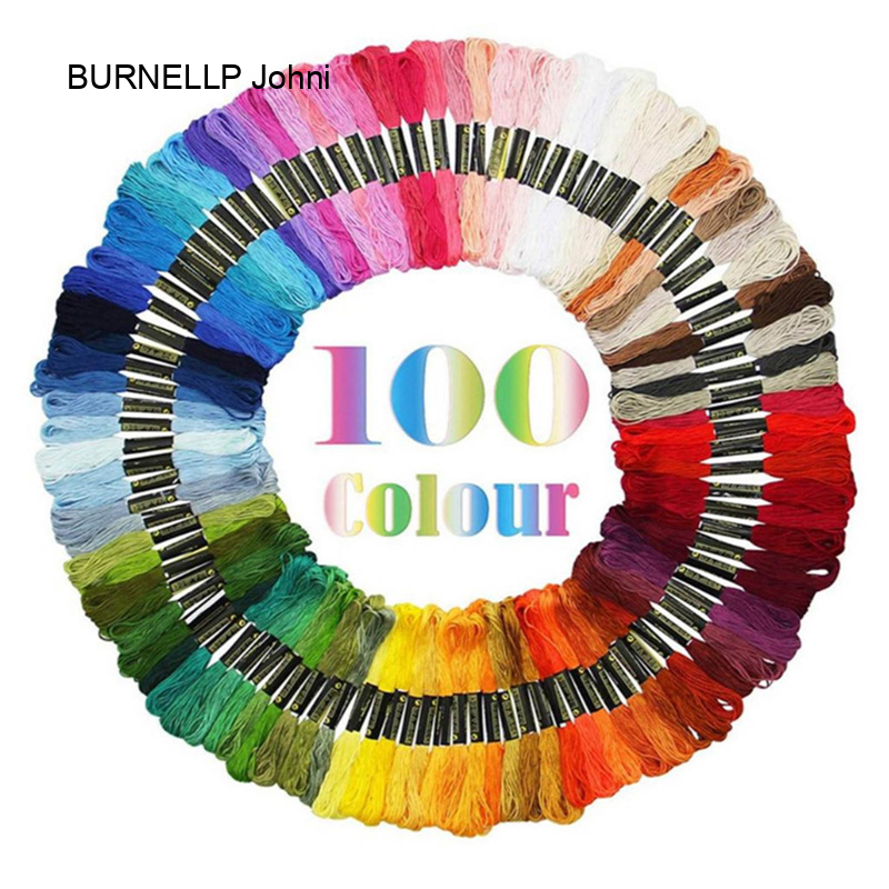 50/100pcs Rainbow Embroidery Thread Sewing Cotton Embroidery Yarn Set Cross Stitch Knitting Beading DIY Arts Crafts Quilting