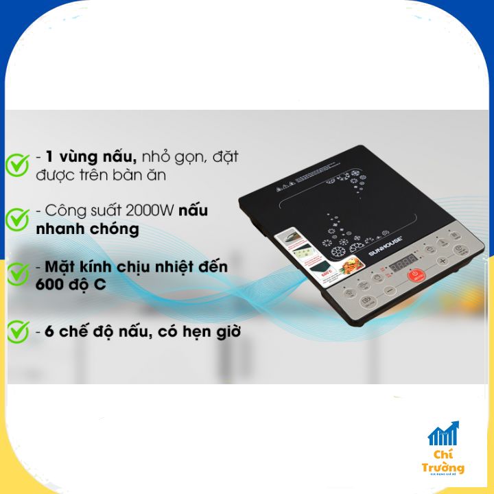 [BẾP ĐIỆN TỪ]: Sunhouse SHD 6152