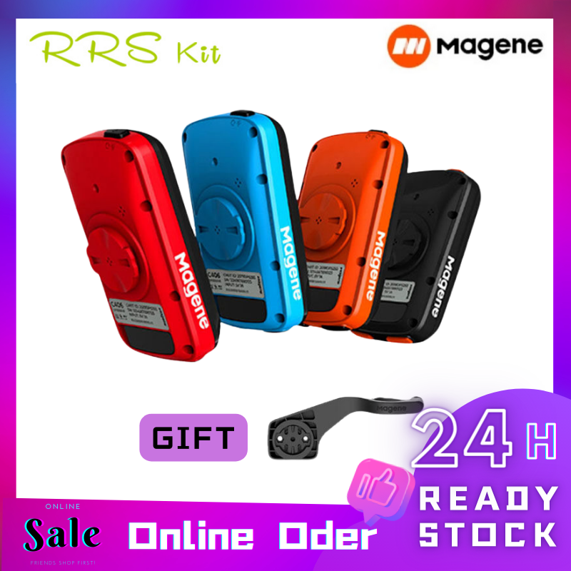 RRSkit【ENGLISH】Magene C406 Bike Computer  Wireless Smart Speedometer Road MTB Bicycle Odometer Bluetooth-Compatible ANT+