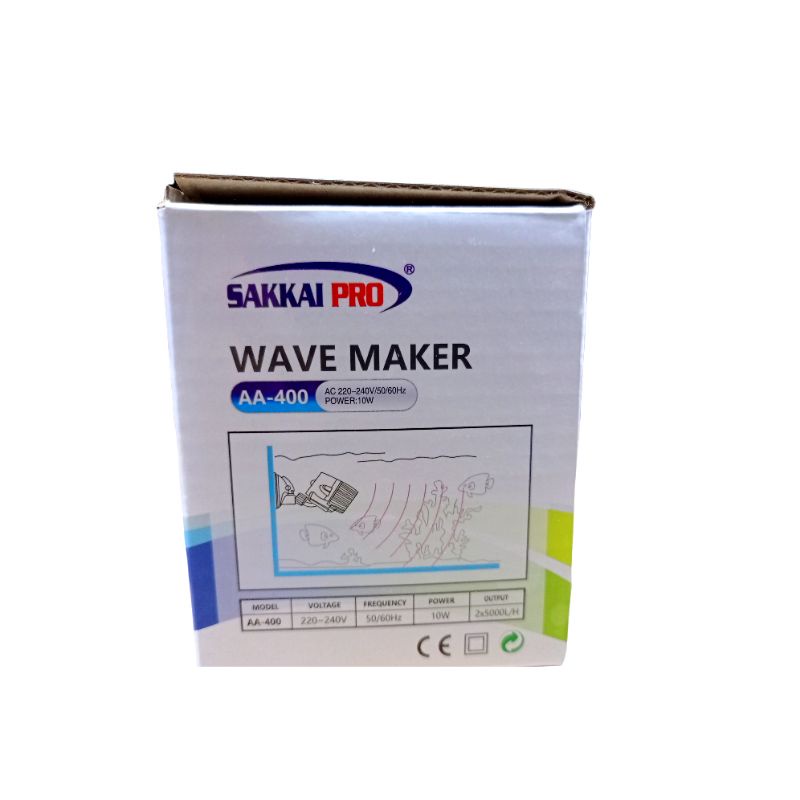 Mesin arus ombak SAKKAI WAVE MAKER AA 400 Dobel kipas ENERGY SAVING SIRKULASI AIR