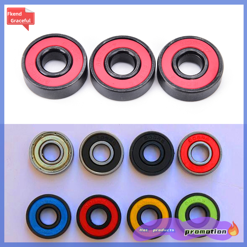 Fkend 608RS ceramic ball inline bearing for finger spinner skateboard roller wheels