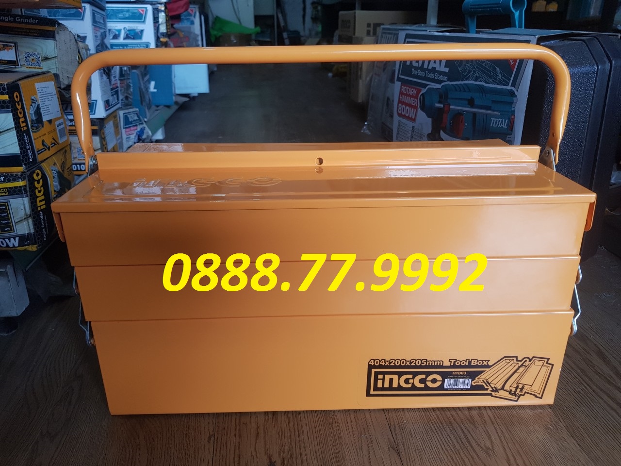 Hộp đựng đồ nghề (400x200x195mm) Ingco HTB03