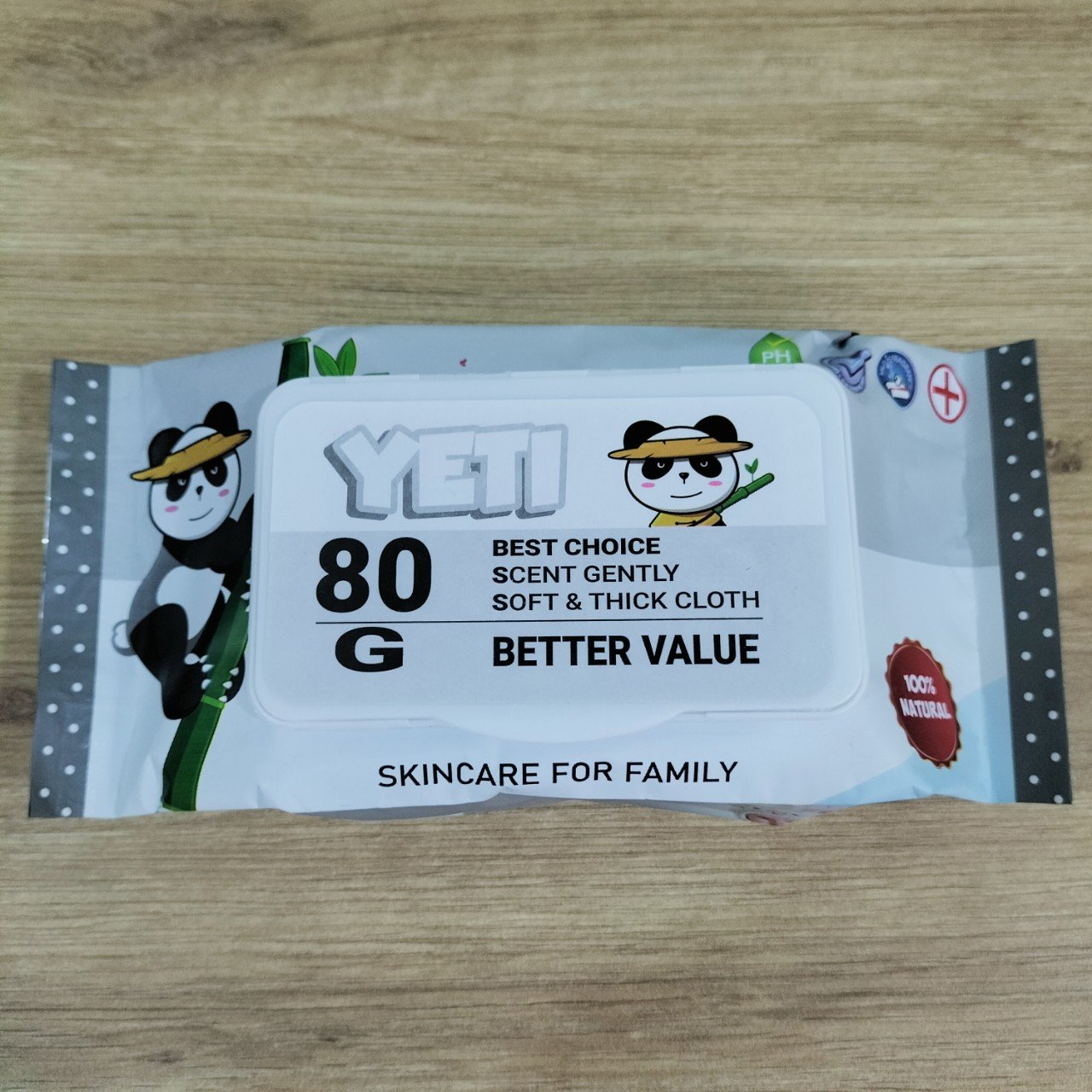 (Hỏa Tốc HCM)Combo 5 Bịch Khăn Giấy Ướt YeTi Thái Lan Không Mùi 80gr