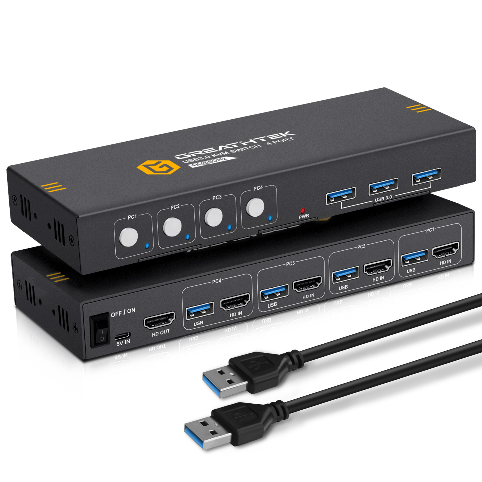 Pway kvm switch hdmi 4 port USB 2.0 Switch Selector  kvm switch 4 monitors 4 computer  for Keyboard Mouse Scanner Printer Hub
