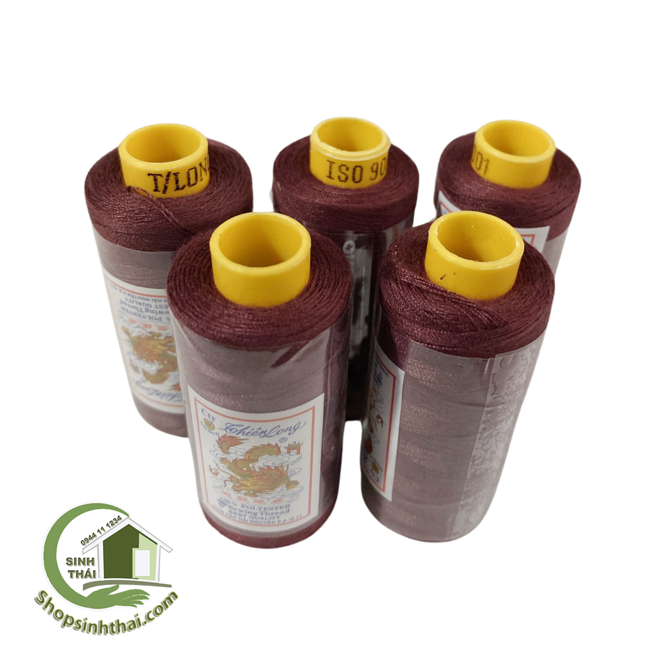 Cuộn chỉ may nhỏ màu đỏ đô [ Kho tổng ]