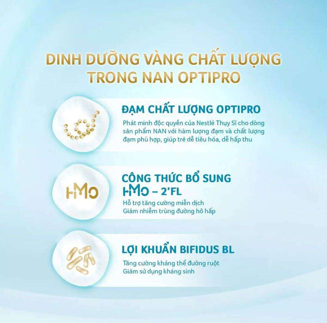 Sữa Nan Optipro 4 1.6kg, HMO (2-6 tuổi)