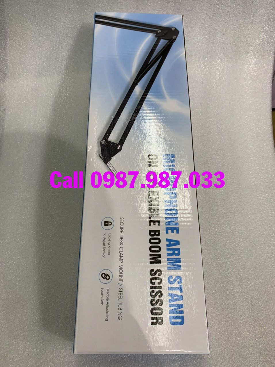 CHÂN MICRO KẸP BÀN, CHÂN TREO MICRO BY-35